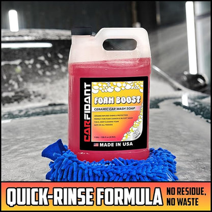 Foam Boost Off-Road & ATV Wash Soap – Heavy Duty pH-Balanced Car Wash for Trucks, UTVs, RVs & Dirt Bikes – Quick Rinse, No Residue – Works with Foam Cannons, Guns & Buckets – 64 fl. Oz.