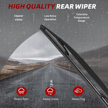 OTUAYAUTO Premium Windshield Wiper Blades - Replacement for Acura MDX 2014-2020 - Precision Fit, All-Weather Performance, Front and Rear Wiper Blades, J/U Hook - 26"+20"+14" (Pack of 3)