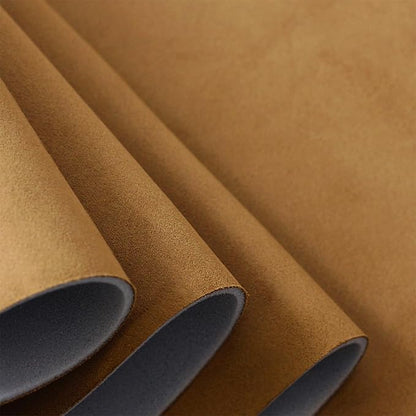 Suede Headliner Fabric with Foam Backing - Black Suede Headliner Material for Car/Truck/SUV/RV Roof, Home Repair/DIY Headliner Material Automotive Headliner Fabric (Tan, 96"×60“)
