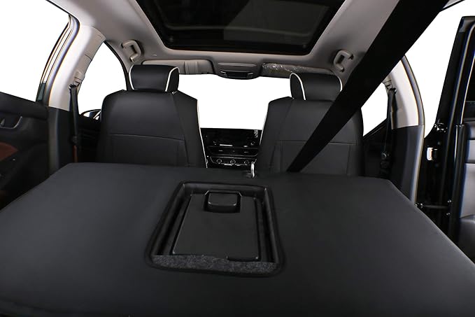 EKR Accord Car Seat Covers for Honda Accord EX-L,Touring,Sport,EX,Hybrid 2018 2019 2020 2021 2022(Rear Row 40/60 Split Backrest),Car Seat Protector,Car Automotive Seat Covers,Leather(Black/Gray)