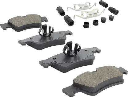 Premium Ceramic Rear Brake Pads (1001-1122C) Compatible with 2006-2018 Mercedes-Benz (G55 AMG/G63 AMG/G65 AMG/GL320/GL350/GL450/GL500/GL550/ML320/ML350/ML450/ML500/ML550/R320/R350/R500)