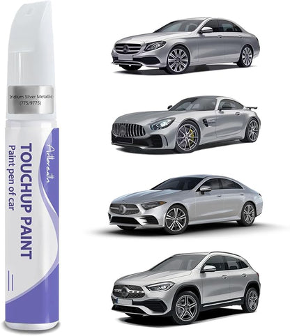 Touch Up Paint for Mercedes Benz Iridium Silver(775/9775)-Exact Match–Chips and Nicks TouchUp Paint Pen Scratch Repair Car Accessories Car Paint Pen for Erase Car Scratches