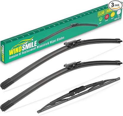 24" 21" 11" Windshield Wiper Blades Replacement for GMC Acadia 2013 2014 2015 2016 Premium All Weather Front Rear Wipers Set - OEM Quality (Pack of 3)