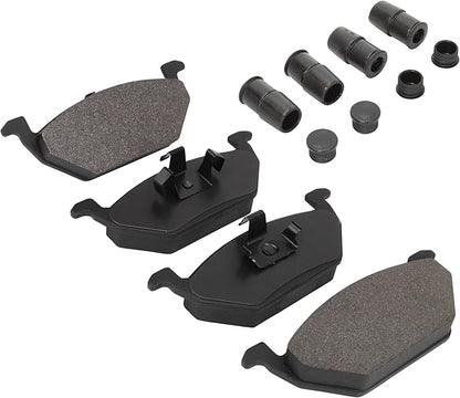 Premium Semi-Metallic Front Brake Pads (1001-0768M) Compatible with 1998-2022 Seat/Volkswagen (Arona/Beetle/Beetle Cabrio/Clasico/Cordoba/CrossFox/Derby/Ibiza/Jetta/Nuevo Gol/Polo/Van)