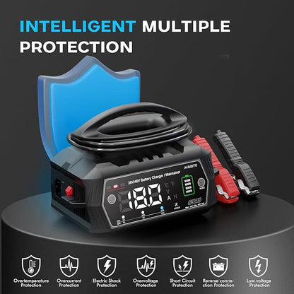 Golf cart Battery Charger, 48V 13A and 36V 18A Trickle Battery Charger,48 Volt Golf Charger,for EZGO RXV&TXT Smart Charger,Lithium,LiFePO4,Lead-Acid AGM/Gel/SLA..BatteryCharger,3-Pin (Delta-Q)