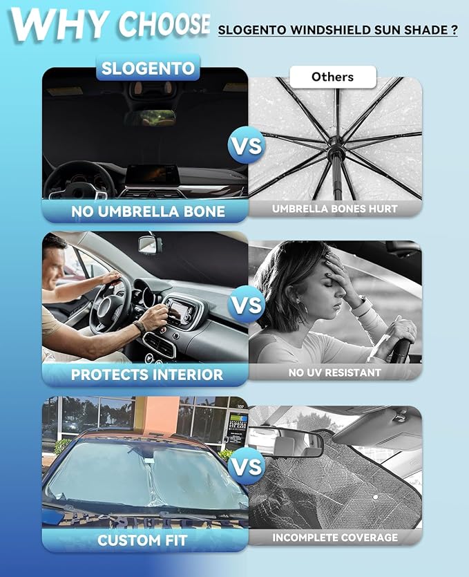for Infiniti Q50 Windshield Sunshades for 2014-2024 2025 Infiniti Q50 Sedan Windshield Cover Foldable Front Window Shields 240T Coating Protector Sun Visor Blocks UV Rays Car Accessories