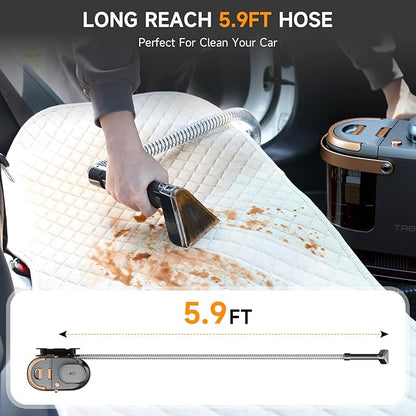 TAB Carpet Cleaner Machine, 18KPa Portable Upholstery Spot Cleaner Shampooer Machine, Powerful Deep Stain Remover, Deep Cleaner for Pets, Stairs,Car Seat and Couch, Self-Cleaning, R3