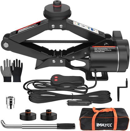 Electric Car Jack for Tesla, Portable 12V 2 Ton Tesla Tire Repair Tools, Electric Lifting Jack for Model Y/3/S/X, Tire Changing Kit for Tesla Vehicles.
