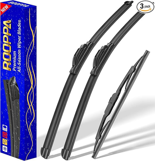 3 wipers Replacement for 2018-2023 Chevy Chevrolet Traverse, Windshield Wiper Blades Original Equipment Replacement - 24"/20"/10" (Set of 3) U/J HOOK