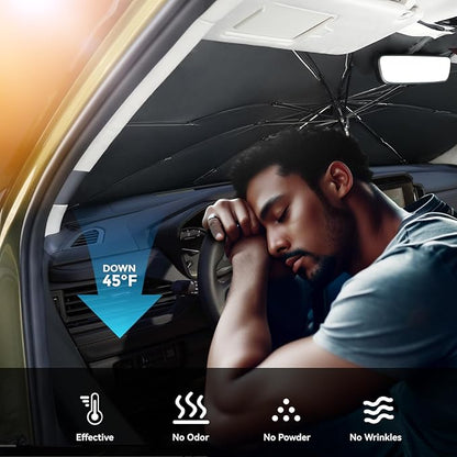 2019-2024 Upgraded for Subaru Forester Sunshade, Portable Foldable Sunshade Accessories, [Nano Ice Crystals Coating] UV Protection, Keeps Interior Cool (for Subaru Forester 2019-2024)