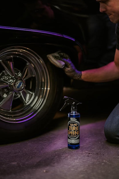 Glo-Pro Tire Shine, 128 oz, 1 Gallon, High Gloss Tire Dressing, Professional Wet Tire Dressing, Water Repellant, Long Lasting