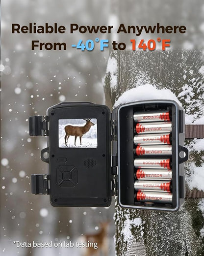 BEVIGOR Lithium Batteries AA, 120 Bulk Pack 1.5V 3000mAh High Performance Lithium Double A Battery (Non-Rechargeable)