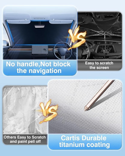 5-Layer Windshield Sunshade Fits for Honda HRV Sun Shade 2023 2024 20225 Accessories Foldable Car Window Sunshade for HR-V Sun Visor