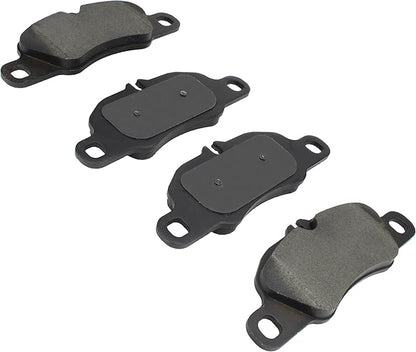 Premium Semi-Metallic Front Brake Pads (1001-1389M) Compatible with Porsche 718 Boxster 2017-2018, Porsche 718 Cayman 2017-2018, Porsche 911 2009-2016, Porsche Boxster 2013-2016