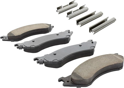 Premium Ceramic Rear Brake Pads (1001-0702AC) Compatible with Dodge Ram 1500 2006-2008, Dodge Ram 2500 2000-2008, Dodge Ram 3500 2003-2008