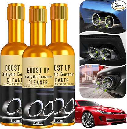Catalytic Converter Cleaner,120 ml Auto Parts Engine Cleaner, Exhaust System Pipe Carbon Removal Treatment Additive Oil, Fuel System Treatment Oil Additive for Gas and Diesel Car (120ml-3PC)