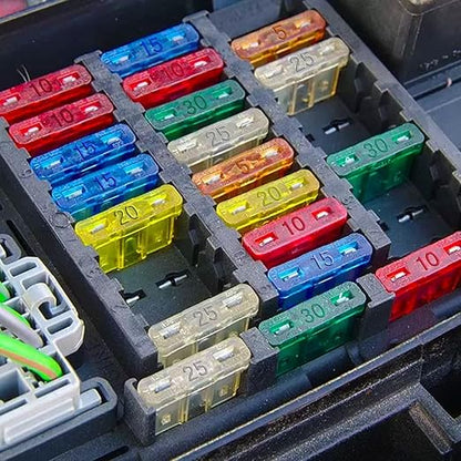 (80Pcs) 10 Amp Standard Fuse, 10A Car Blade Fuses for Car/RV/Truck/SUV/Motorcycle/Boat