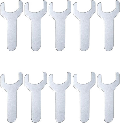 HARFINGTON 10pcs Small Wrench 22x70x1.5mm Metric U-Shaped Single Open Ended Spanner Super Thin Flat Head Galvanizing Wrench for Automotive Repair Furniture Assembly