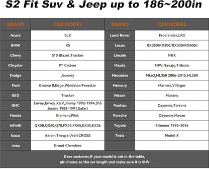 7-Layer SUV Car Cover Compatible with Jeep Grand Cherokee 2010-2024/BMW X5 2007-2024,Snowproof Outdoor Car Cover for Automobile All Weather with Door Zipper & Inner Cotton
