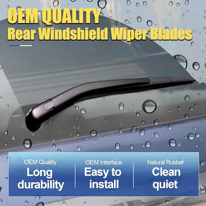 3 wipers Replacement for Chrysler Pacifica 2017-2021/Chrysler Voyager 2020-2020, Windshield Wiper Blades Original Equipment Replacement - 26"/20"/14" (Set of 3) U&J HOOK