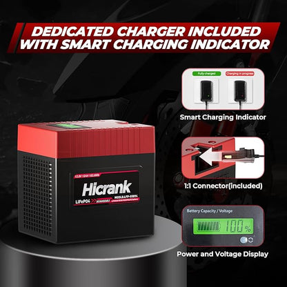 Lithium LiFePO4 Power Wheels Ride On Toy Replacement Battery 12V 12Ah,2X Acceleration Capability, (Charger included) Rechargeable for Preschool Vehicles