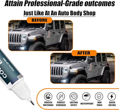 PSC/JSC Billet Silver Metallic Touch Up Paint for Jeep, Car Paint Pen Scratch Repair Two-In-One Touch Up Paint, Premium Car Scratch Remover for Deep Scratches