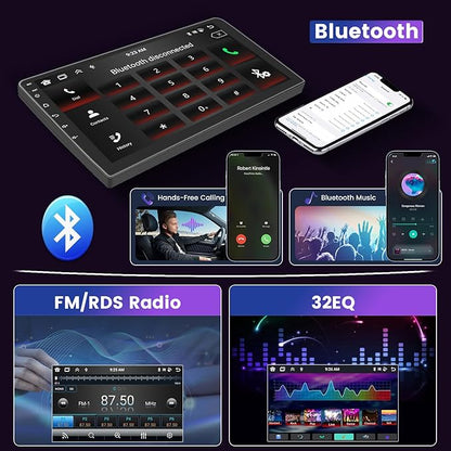 8 Core 4G+64G Car Stereo for Toyota Corolla EX 2007-2012 5G WiFi DSP/32EQ Wireless Carplay Android Auto, 9 Inch 1280 * 720 IPS Touch Screen Car Radio with BT 5.0/Mirror Link/GPS Backup Camera