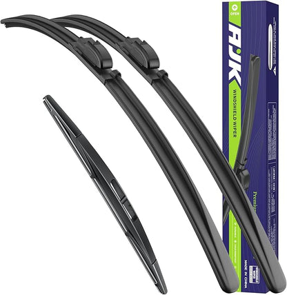 AJK Front Windshield Wiper for INFINITI QX55 2022 2023 2024 for INFINITI QX50 2019 2020 2021 2022 2023 2024, Original Equipment Back Window Wipers Blades, Conventional, Vehicle Specific Fit, Pack of 3