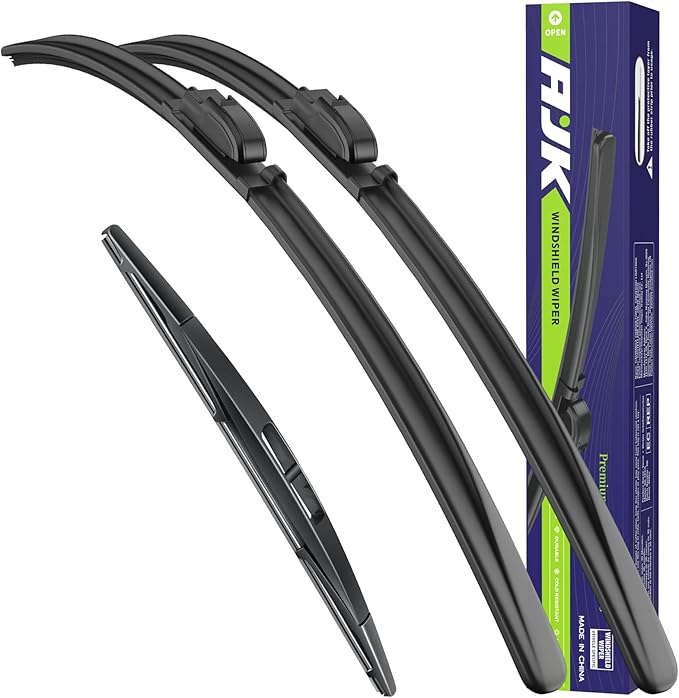AJK Wiper Blades for Jeep Grand Cherokee 2022 2023 2024, 3 Piece All Weather OEM Quality Automotive Replacement Windshield Wiper Blades for My Car