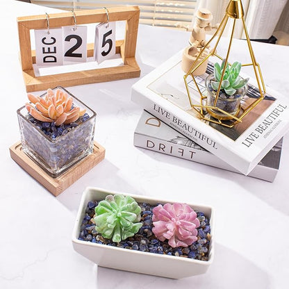 0.88 Lb Crystal Chips Stones Tumbled Crushed Stone Blue Agate, Irregular Shaped Gemstone Pebbles Gravel Rocks for Vase Fillers, Aquarium Gravel Rocks and Home Decoration