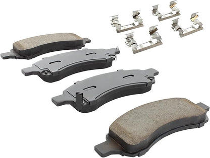 Premium Semi-Metallic Front Brake Pads (1001-1169M) Compatible with 2006-2012 Buick/Chevrolet/GMC/Isuzu/Saab (9-7x/Ascender/Canyon/Colorado/Envoy/Rainier/Trailblazer/Trailblazer EXT)