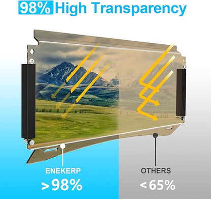Club Car Precedent Windshield,Golf Cart Windshield for Precedent/Tempo/Onward (2004-Up)– Heavy Duty Hinges, Foldable, Anti-UV & Impact Resistant, 5MM Thick PC Material, 37.6"W X 33.2"H (tinted)