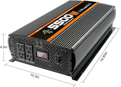 5500 Watt Inverter 5500W Inverter 12V to 110V/120V Power Inverter Truck RV Solar Power Inverter 5000 watt Inverter 12V to 110V Converter with LCD Display