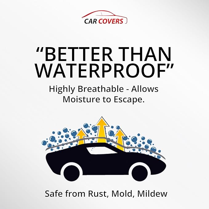 Car Covers Weatherproof Max Car Cover & Warranty Compatible with Chevrolet 1953-1957 Corvette – Outdoor Cover Theft Cable Lock Car Accessories Better Than Waterproof