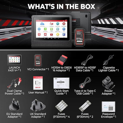 LAUNCH X431 PRO3 V+ 5.0, 2025 Upgrade Bluetooth Bi-Directional Scan Tool, OEM Topology Mapping, HD Trucks Diagnosis, Online Coding, 55+ Services, CAN FD AutoAuth FCA SGW, 2-Year Free Update