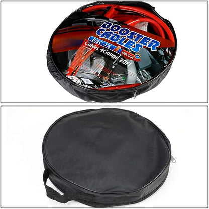 Auto Dynasty Heavy Duty 20 Feet 4 Gauge Booster Cable Power Jumper 500 AMP Emergency Battery Start Car/Motorcycle