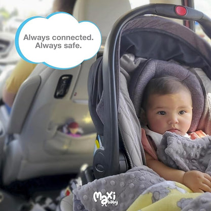 Baby car seat mirror camera - BabyCam 4.3" LCD Rear Seat Mirror - Wide-Angle Camera & Night Vision - Easy Plug & Play Install - Safe Baby Monitoring in Car - Maxi Baby