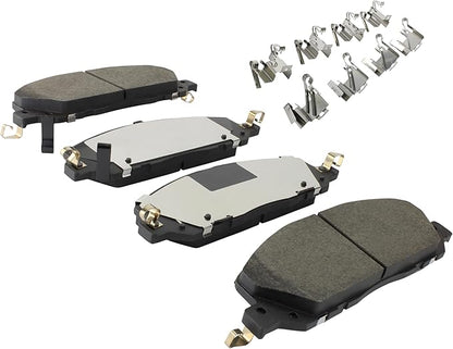 Premium Ceramic Front Brake Pads (1001-2229C) Compatible with Ford Explorer 2020-2025, Ford Police Interceptor Utility 2020-2025, Lincoln Aviator 2020-2024