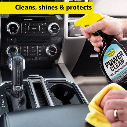 Invisible Glass 92024-4PK Power Clean Automotive Interior Detailer Cleaner Protectant and Conditioner to Restore Interior Surfaces Prevent Fading, 22 Fl Oz, Pack of 4