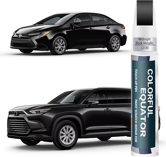 218 Attitude/Midnight Black Metallic Touch Up Paint for Toyota, Car Paint Pen Scratch Repair Two-In-One Touch Up Paint, Premium Car Scratch Remover for Deep Scratches