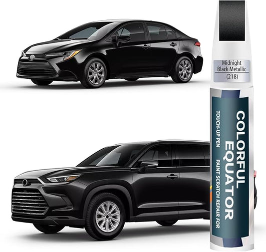 218 Attitude/Midnight Black Metallic Touch Up Paint for Toyota, Car Paint Pen Scratch Repair Two-In-One Touch Up Paint, Premium Car Scratch Remover for Deep Scratches