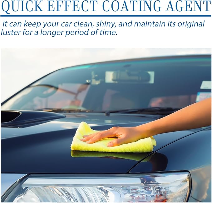 Car Coating Spray, Quick Effect Coating Agent, Quickly Coat Car Wax, Car Scratch Wax Polish Spray Waterless Wash, Easy to Use