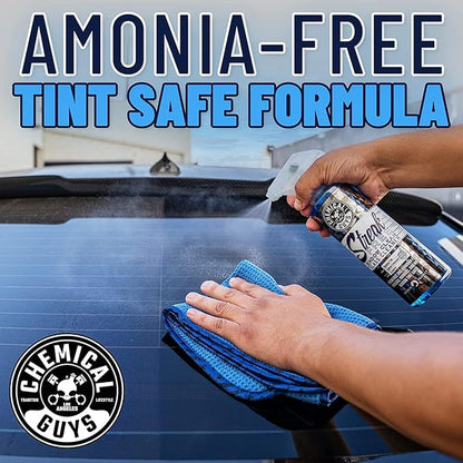 Chemical Guys CLD3001602 Streak Free Glass & Window Cleaner (Works on Mirrors, Navigation Screens & More; Car, Truck, SUV and Home Use), Ammonia Free & Safe on Tinted Windows, (2 Pack) 16 fl oz
