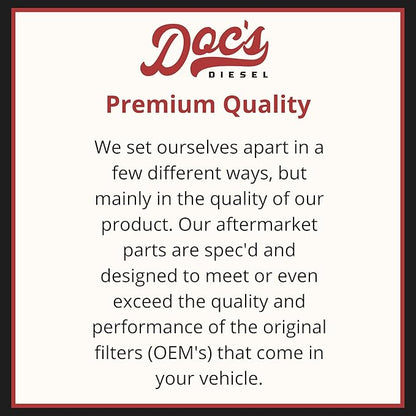 Doc's Diesel Engine Air Filter | Compatible with RAM 6.7L Cummins 2500, 3500, 4500, 5500 2007+ | Replaces 53034051AB