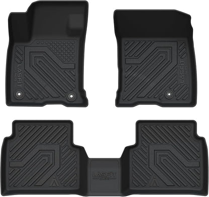 LASFIT Floor Mats for Lincoln Corsair 2020-2025 (Fit Gasoline Not fit PHEV) All Weather Floor Liner for Lincoln Corsair TPE Custom Fit Car Mats Front & Rear 2 Row Mats,Black