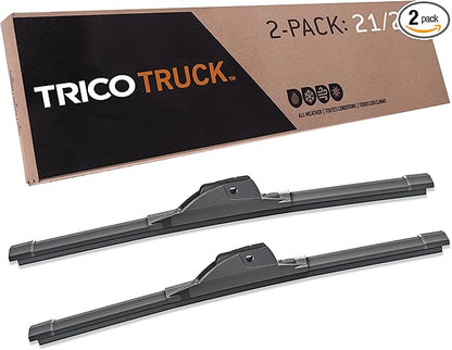 TRICO Solutions™ Truck 21 Inch Pack of 2 High Performance Automotive Replacement Windshield Wiper Blade for Select Dodge, Jeep, and Mitsubishi Models (58-2121)