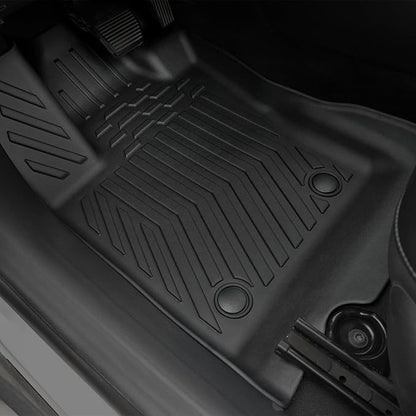 Floor Mats Set for 2017-2025 Jeep Compass Accessories(New Body Style 2nd Generation), Full Coverage All Weather Floor Mats with Cargo Mat TPE Includes Backrest Protectors & Door Sill Guards