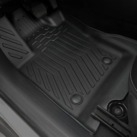 Floor Mats Set for 2017-2025 Jeep Compass Accessories(New Body Style 2nd Generation), Full Coverage All Weather Floor Mats with Cargo Mat TPE Includes Backrest Protectors & Door Sill Guards