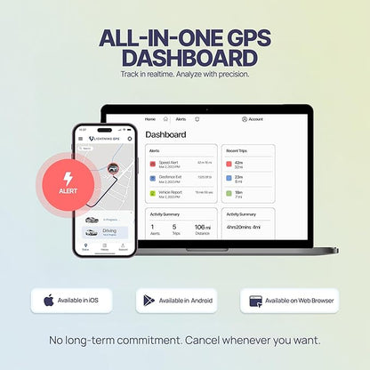 Lightning GPS GL300 GPS Tracker for Vehicles – Real-Time Location Tracking, Anti-Theft & Fleet Management, Speed & Mileage Monitoring, Wireless Hidden Device for Cars & Trucks – Subscription Required