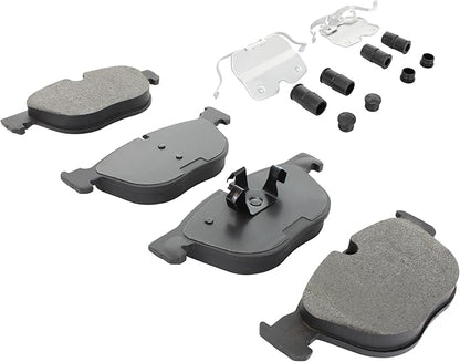 Premium Semi-Metallic Front Brake Pads (1001-1294M) Replacement for BMW X4 2018-2017, X5 2018-2007, X6 2019-2008